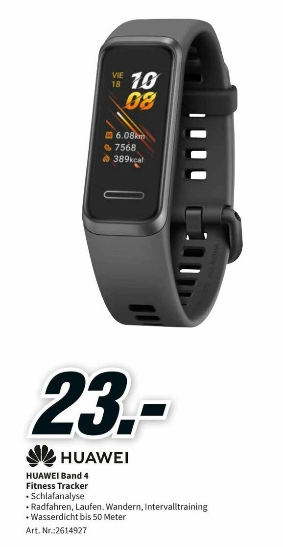 Huawei Band 4 Fitness Tracker Angebot bei MediaMarkt