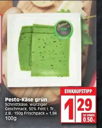 Edeka Pesto Käse grün 100g Angebot