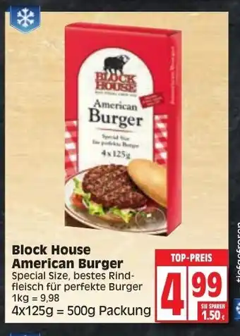 Edeka Block House American Burger 4x125g Angebot