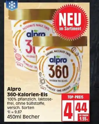 Edeka Alpro 360 Kalorien Eis 450ml Becher Angebot