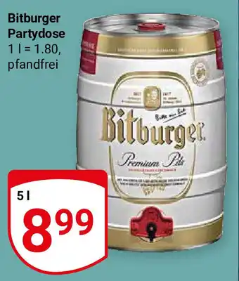 Globus Bitburger Partydose 5L Angebot