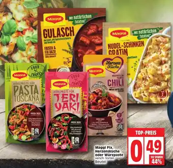 Edeka Maggi Fix, Herzensküche oder Würzpaste Angebot