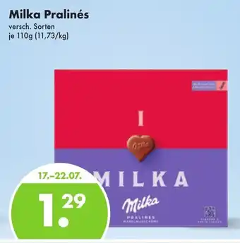 Trink und Spare Milka Pralinés versch. Sorten je 110g Angebot