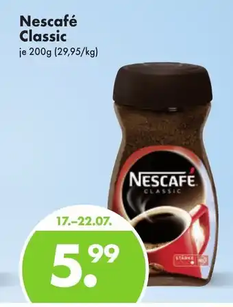 Trink und Spare Nescafé Classic 200g Angebot