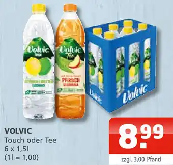 Getränke Oase VOLVIC Touch oder Tee 6 x 1,5 L Angebot