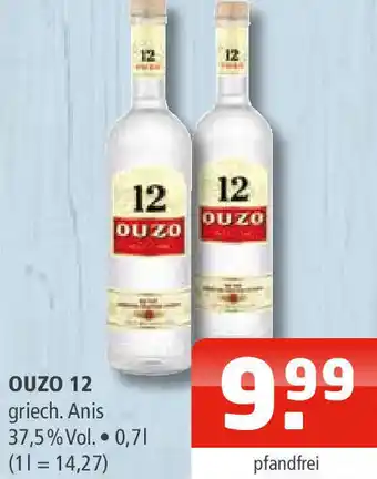 Getränke Oase OUZO 12 griech. Anis 0,7 L Angebot