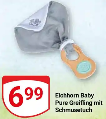 Globus Eichhorn Baby Pure Greifling mit Schmusetuch Angebot