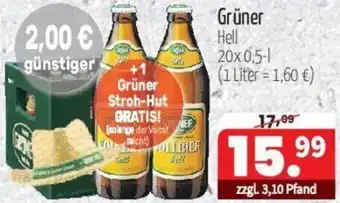 Getränke Quelle Grüner Hell 20x0,5-L Angebot