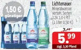 Getränke Quelle Lichtenauer Mineralwasser 12x1,0 L Angebot