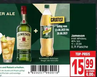 Edeka Jameson Irish Whiskey 0,7L Angebot