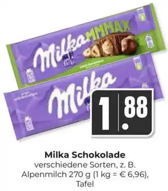 Hieber's Frische Center Milka Schokolade 270 g Tafel Angebot