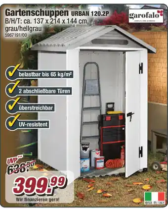 Poco garofalo Gartenschuppen URBAN 120.2P Angebot