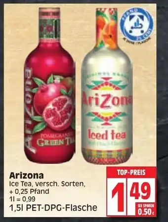 Edeka AriZona Ice Tea 1,5L Angebot