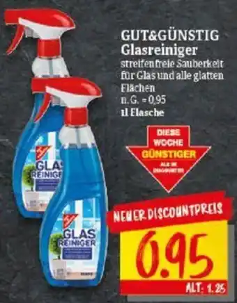 NP Discount GUT&GÜNSTIG Glasreiniger 1 L Flasche Angebot