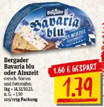 NP Discount Bergader Bavaria blu oder Almzeit 125/175g Packung Angebot