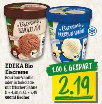 NP Discount EDEKA Bio Eiscreme 500ml Becher Angebot