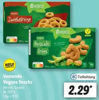 Lidl Vemondo Vegane Snacks 250 g Angebot