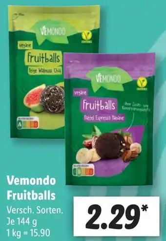 Lidl Vemondo Fruitballs 144 g Angebot