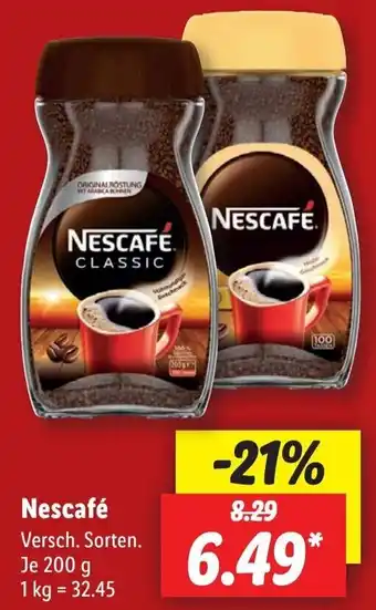 Lidl Nescafé 200 g Angebot