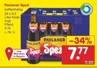 Netto Marken-Discount Paulaner Spezi 20x0,5L Angebot