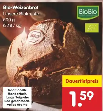 Netto Marken-Discount Bio Weizenbrot 500g Angebot