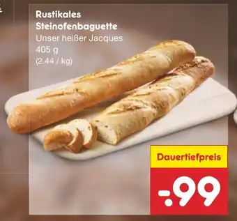 Netto Marken-Discount Rustikales Steinofenbaguette 405g Angebot