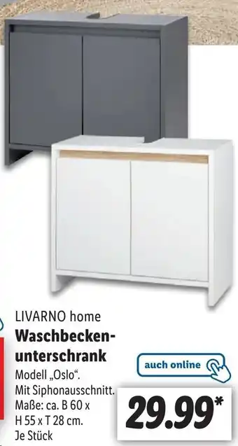 Lidl LIVARNO home Waschbecken-unterschrank Angebot