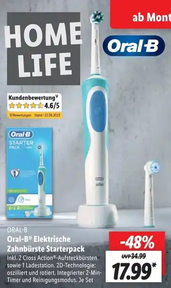 Lidl Oral-B® Elektrische Zahnbürste Starterpack Angebot