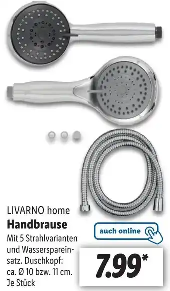 Lidl LIVARNO home Handbrause Angebot