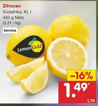 Netto Marken-Discount Zitronen 450g Angebot