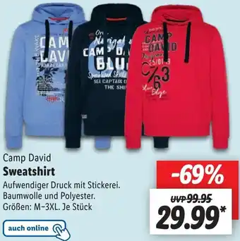 Lidl Camp David Sweatshirt Angebot