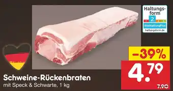 Netto Marken-Discount Schweine Rückenbraten 1kg Angebot