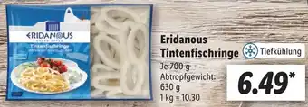 Lidl Eridanous Tintenfischringe 700 g Angebot