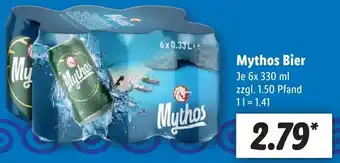 Lidl Mythos Bier 6x330 ml Angebot