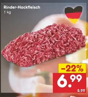 Netto Marken-Discount Rinder Hackfleisch 1kg Angebot