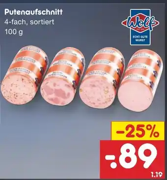 Netto Marken-Discount Putenaufschnitt 100g Angebot