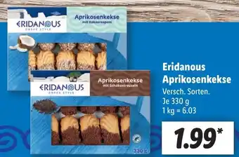 Lidl Eridanous Aprikosenkekse 330 g Angebot