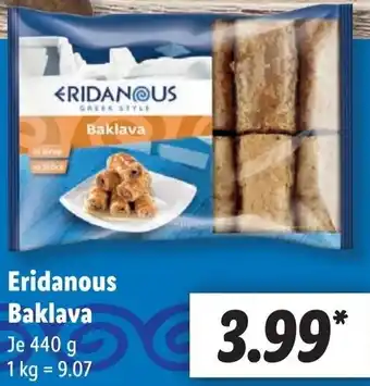 Lidl Eridanous Baklava 440 g Angebot