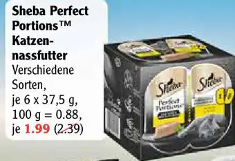 Globus Sheba Perfect Portions Katzennassfutter Angebot