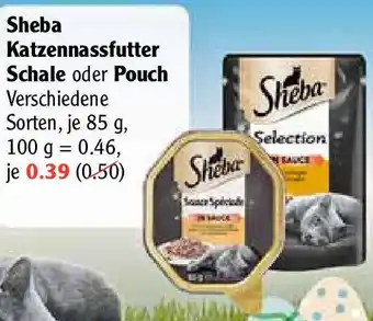 Globus Sheba Katzennassfutter Schale oder Pouch Angebot