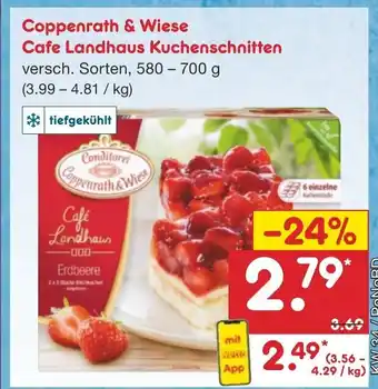 Netto Marken-Discount Coppenrath & Wiese Cafe Landhaus Kuchenschnitten 580-700g Angebot