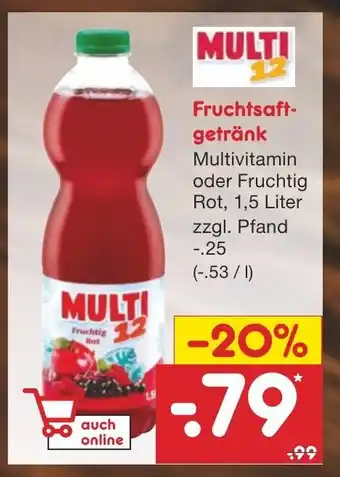 Netto Marken-Discount Multi 12 Fruchtsaftgetränk 1,5L Angebot