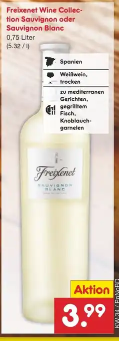 Netto Marken-Discount Freixenet Wine Collection Sauvignon oder Sauvignon Blanc 0,75L Angebot