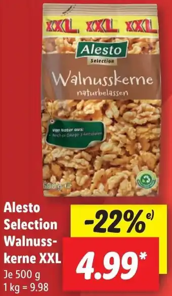 Lidl Alesto Selection Walnusskerne XXL 500 g Angebot