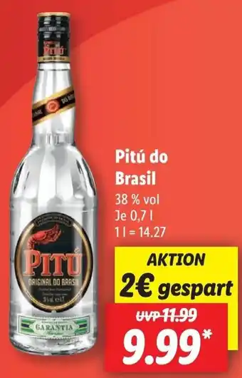 Lidl Pitú do Brasil 0,7 L Angebot