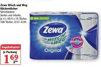 Globus Zewa Wisch & Weg Küchentücher Angebot