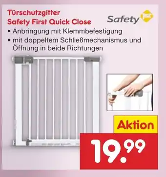 Netto Marken-Discount Türschutzgitter Safety First Quick Close Angebot