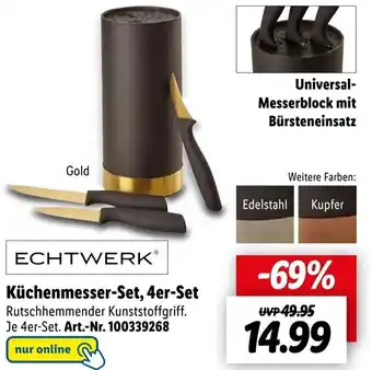 Lidl ECHTWERKⓇ Küchenmesser-Set, 4er-Set Angebot