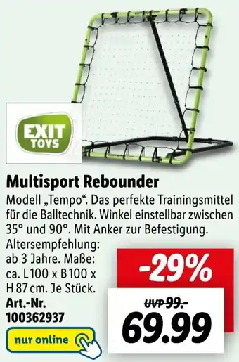 Lidl EXIT TOYS Multisport Rebounder Angebot