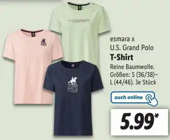 Lidl esmara x U.S. Grand Polo T-Shirt Angebot